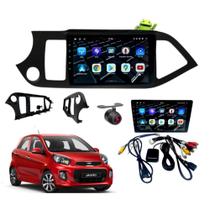 Central Multimidia Kia Picanto 9'' Android CarPlay 12-17 e Câmera de Ré