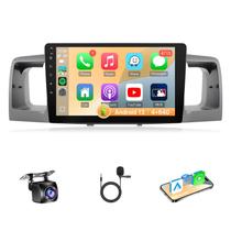 Central multimídia Leadfan 9" com tela sensível ao toque, CarPlay sem fio, Android e GPS para carro