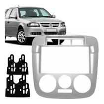 Central Multimídia + Moldura 2 Din VW Gol Saveiro Parati Prata ou Preta para Som/DVD Chinês Japonês Central Multimídia + Moldura 2 Din VW Gol Saveiro Parati Prata ou Preta para Som/DVD Chinês Japonês