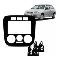 Central Multimídia + Moldura 2 Din VW Gol Saveiro Parati Prata ou Preta para Som/DVD Chinês Japonês
