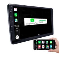 Central Multimídia Mp10 2 Din 9” AndroidAuto e CarPlay Bluetooth Espelhamento USB H-tech Hunter CA004