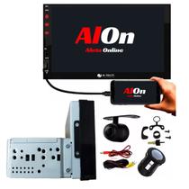 Central Multimídia Mp5 1 Din Espelhamento Bt Camera de Ré