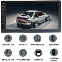 Central multimídia mp5 2 din 7" bluetooth espelhamento sd aux usb (ht-3000g2) (97893595568382)