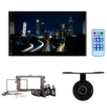 Central Multimídia Mp5 2 Din 7 Espelhamento Corolla 2008 até 2013 Grafite com câmera de ré - HT-3000