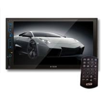 Central multimídia MP5 2 DIN 7" USB/SDCARD/BT Espelhamento Full Touch H-Tech HT-3120PLUS
