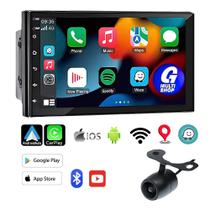 Central Multimídia Mp5 2 Din Android 12 Wifi Gps Bluetooth Tela 7 Polegadas Espelhamento