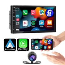 Central Multimídia Mp5 2 Din Android 12 Wifi Gps Bluetooth Tela 7 Polegadas Espelhamento Sem Fio