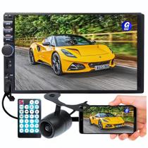 Central Multimídia Mp5 2 Din Espelhamento Android Auto Carplay Ios Câmera Ré Bluetooth Usb Sd Aux