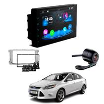 Central Multimídia Mp5 2 Din Faaftech 7 Polegadas + Câmera de Ré Borboleta + Moldura 2din