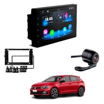 Central Multimídia Mp5 2 Din Faaftech 7 Polegadas + Câmera de Ré Borboleta + Moldura 2din