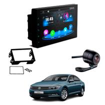 Central Multimídia Mp5 2 Din Faaftech 7 Polegadas + Câmera de Ré Borboleta + Moldura 2din