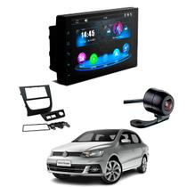 Central Multimídia Mp5 2 Din Faaftech 7 Polegadas + Câmera de Ré Borboleta + Moldura 2din