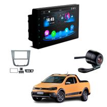 Central Multimídia Mp5 2 Din Faaftech 7 Polegadas + Câmera de Ré Borboleta + Moldura 2din