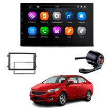 Central Multimídia Mp5 2 Din Faaftech 7 Polegadas + Câmera de Ré Borboleta + Moldura 2din