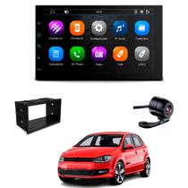 Central Multimídia Mp5 2 Din Faaftech 7 Polegadas + Câmera de Ré Borboleta + Moldura 2din