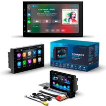 Central Multimídia Mp5 2 Din Faaftech 7 Polegadas + Câmera de Ré Borboleta + Moldura 2din