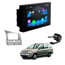 Central Multimídia Mp5 2 Din Faaftech 7 Polegadas + Câmera de Ré Borboleta + Moldura 2din
