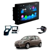 Central Multimídia Mp5 2 Din Faaftech 7 Polegadas + Câmera de Ré Borboleta + Moldura 2din