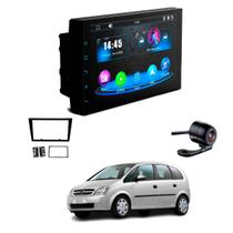Central Multimídia Mp5 2 Din Faaftech 7 Polegadas + Câmera de Ré Borboleta + Moldura 2din