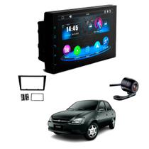 Central Multimídia Mp5 2 Din Faaftech 7 Polegadas + Câmera de Ré Borboleta + Moldura 2din