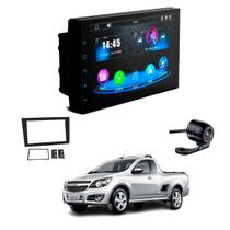 Central Multimídia Mp5 2 Din Faaftech 7 Polegadas + Câmera de Ré Borboleta + Moldura 2din