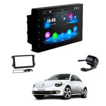 Central Multimídia Mp5 2 Din Faaftech 7 Polegadas + Câmera de Ré Borboleta + Moldura 2din