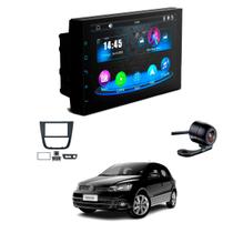 Central Multimídia Mp5 2 Din Faaftech 7 Polegadas + Câmera de Ré Borboleta + Moldura 2din