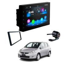 Central Multimídia Mp5 2 Din Faaftech 7 Polegadas + Câmera de Ré Borboleta + Moldura 2din