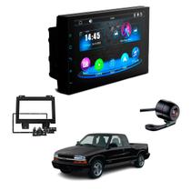 Central Multimídia Mp5 2 Din Faaftech 7 Polegadas + Câmera de Ré Borboleta + Moldura 2din
