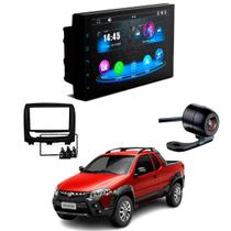 Central Multimídia Mp5 2 Din Faaftech 7 Polegadas + Câmera de Ré Borboleta + Moldura 2din