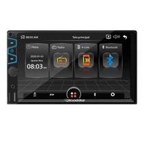 Central Multimídia MP5 2 Din Roadstar Plus Tela 7 Espelhamento Bluetooth Rádio Fm 50 Watts Rms Controle
