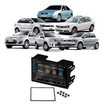 Central Multimídia MP5 2 Din Roadstar RS404BR 7" Espelhamento BT USB SD AUX + Câmera de Ré Borboleta + Moldura 2din Peça