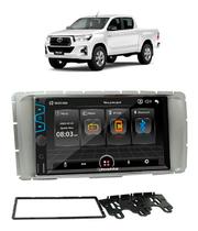 Central Multimídia MP5 2 Din Roadstar RS404BR 7" Espelhamento BT USB SD AUX + Câmera de Ré Borboleta + Moldura 2din Peça