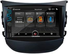 Central Multimídia MP5 2 Din Roadstar RS404BR 7" Espelhamento BT USB SD AUX + Câmera de Ré Borboleta + Moldura 2din Peça
