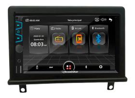 Central Multimídia MP5 2 Din Roadstar RS404BR 7" Espelhamento BT USB SD AUX + Câmera de Ré Borboleta + Moldura 2din