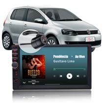 Central Multimídia Mp5 Bluetooth Espelhamento Tela Fox 2010 até 2013 Câmera de Ré Moldura