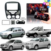 Central Multimídia Mp5 Bluetooth+Moldura 2din 7 Com Ar FIAT PALIO/SIENA/STRADA/WEEKEND-G2 2002/2014