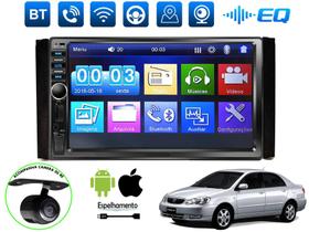 Central Multimidia Mp5 Corolla 03 a 07 Hillux 05 a 11 Radio Fm Espelhamento Android Bluetooth Usb