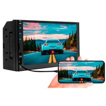 Central Multimidia Mp5 HT-3000 7 Polegadas 2 DIN Bluetooth Usb Com Espelhamento Android/IOS - H-Tech
