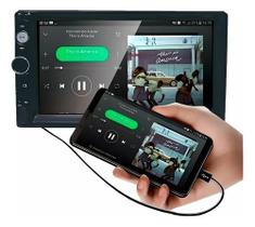 Central Multimídia Mp5 P/ Carro Com Espelhamento E Bluetooth