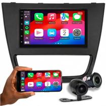 Central Multimídia Mp5 Roadstar RS719BR 7 pol Carplay Android com Moldura Painel Gol G5 Fiamon e Câmera de Ré RS210BR Pro Line