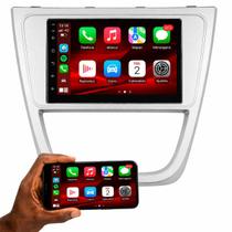 Central Multimídia Mp5 Roadstar RS719BR 7 pol Carplay Android e Moldura Painel Saveiro G5 Fiamon Prata Central Multimídia Mp5 Roadstar RS719BR 7 pol Carplay Android e Moldura Painel Saveiro G5 Fiamon Prata