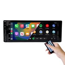 Central Multimídia MP6 1 Din PlayCar Android Auto com Fio USB First Option
