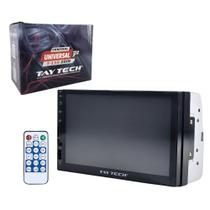 Central multimidia mp8 7" usb fm espelhamento bluetooth tela touch tay tech