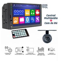 Central Multimídia MP8 Plus 7 POL 2 Din + Camera de ré
