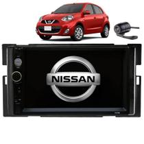 Central Multimidia Nissan March 2014 2015 2016 2017 2018 Mp5 Moldura Câmera De Ré