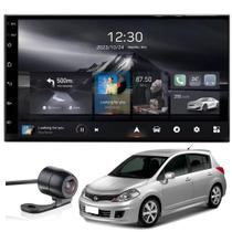 Central Multimídia Nissan TIIDA 2008 2009 2010 2011 2012 2013 Adak G2 Tela QLED de 7" Polegadas 2GB 64GB Carplay e Android Auto GPS + Câmera de ré - A