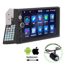 Central Multimidia Para Carro Mp5 2 Din Player 7 Pol Espelhamento Celular Bluetooth Usb - Knup