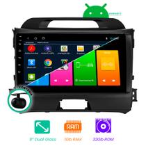 Central Multimídia para Kia Sportage R 2011 a 2015 com Sistema Android, Tela 9 polegadas, GPS, Wi-Fi, Carplay