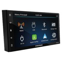 Central Multimídia Positron 7" Sp9010Ac Touch Screen Conexão Bluetooth Apple Carplay Android Auto Usb